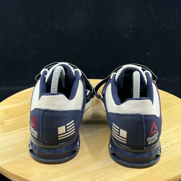 Reebok Crossfit USA Red/Blue Weightlifting Shoes Lifter US Wmns Sz 9 - Picture 6 of 10